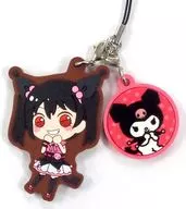 Niko Yazawa & Kuromi "Puchigurui Love Live! x Sanrio Character Claws Rubber Strap μ's"