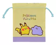 ピカチュウ＆メタモン 巾着 Pokemon Yurutto 「ポケットモンスター」 ポケモンセンター限定