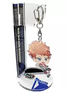 Busujima Mason Li "Jean Pink" Acrylic Key Holder w / Nightingale Stand 「 Hypnosis Mic -Division Rap Battle - ×TANITA CAFE 」