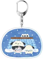 Nukunuku days ver. A Ryomen Acrylic Key Holder "YURI!!! ON ICE x Sanrio Character Teru's"