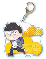 Juyomatsu Tokotokocho-deka-acrylic key holder "Egi-no-Mr Osomatsu"