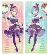 All 2 types set face towel "Rakuten Collection Re:ZeRo Starting Life in Another World Re : 0 Starting Rum and Rem's Birthday Life 2019" A Prize