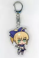Saber / Altria Pendragon "Fate/EXTELLA EXTRA Racing Acrylic Key Holder" event only