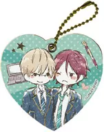 参納 Akihiko & Kitaya Eiichi "A Boy High School Students First Character Leather Charm 01. Graph Art Design"