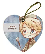 U.S.A. "Hetaria World ☆ Stars Character Leather Charm 02"