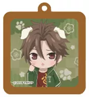 Otegine' Zoku TOUKEN RANBU HANAMARU Zoku to Kataninu Ranmai - Hanamaru -? Rubber Key Holder Collection Square VOL. 4'