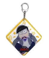 Jushimatsu (18 years old ver.)' Egi no Osomatsu san x karaoke no tetsujin trading PVC coaster type strap'