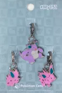 32. Nidoran♂ & 33. Nidolino & 34. Nidoking All Japan Metal Charm (3-piece set) "Pocket Monsters" Pokemon Center limited