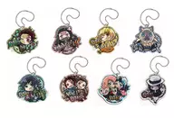 8-Variety Set "Pipa! Defome Demon Slayer: Kimetsu no Yaiba Acrylic Key Holder"