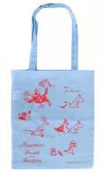 Blue Cotton Tote "Moomin Exposition The Art and the Story"