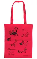 Red Cotton Tote "Moomin Exhibition THE ART AND THE STORY"