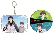06. Zazen Akatsuki & Zazen Yotaro Akukey metal badge set "SIX SICKS"