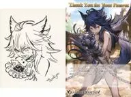 Fenrir illustration card & postcard 「 GRANBLUE FANTASY - Granblue Fantasy - 」 2019 Valentine's Day White Day Campaign