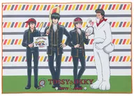 TOSSY & Okita Making Illustration B2 Full Color Towel "GINTAMA X Sanrio Character Claws"