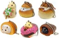 Juego de 6 tipos "GOTTE Sweets Hamster Mascota Ball Chain"
