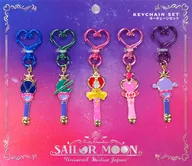 Sailor Warrior Key Chain Set (5-piece Set) "Pretty Guardian Sailor Moon the Miracle 4-D" Universal Studios Japan Only