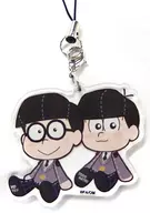 Choro Matsu & Todomatsu (uniform) "Egi no Osomatsu san ×COLLABO CAFE HONPO LABO trading acrylic charm"