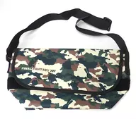 B. Camouflage (green x cream) messenger bag "FINAL FANTASY XIV"