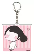 くろかみちゃん 「アクリルキーホルダー まるきゃらくたーず 01」