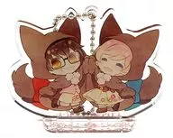 Wolf & Arisa Lily Flower Acrylic Stand Key Holder "Taisho x Symmetric Alice KUJI 2017" E Prize Animate Girls Festival 2017 Only