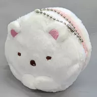 "Sumikko Gurashi" macaron pouch with Shirokuma ball chain