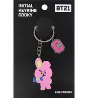 Cooky BT21 Initial Key Ring "LINE FRIENDS POPUP SHOP"