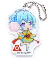 Kanon Matsubara 「 Bang Dream! Girls' Band Party! In Fuji-Q Highland Acrylic Key Holder (Drawn by Mini Character) 」