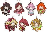 Conjunto de 7 tipos "Idol Master Cinderella Girls Capsule Rubber Mascote 9"