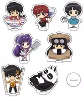 7-Type Set "Ranma 1/2 Acrylic Petchin Stand 02. Photo Kyara"