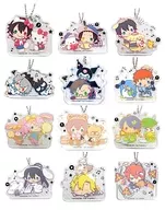 12-type set "Hypnosis Mic SANRIO NAKAYOKU EDIT Trading Acrylic Charm"