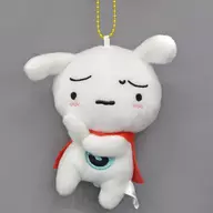 B.困った顔 カバンに付けれられるぬいぐるみ 「SUPER SHIRO」