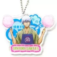 Sakata Gintoki acrílico porta-chaves "Oedo Gintama Land Bokkori Ennichi"