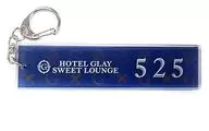 Glay Random Hotel Key Holder (monogram : 525) "DEMOCRACY 25th HOTEL GALAY-SWEET LOUNGE -"