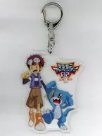 Daisuke Motomiya & Digimon Adventure 02 Acrílico key holder "Digimon Adventure Series Digimon Shop in Shibuya PARCO"