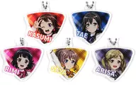 All 5 types set "BanG Dream! Girls Band Party! × Find the Nazo Toki Town Walking Game! Random Star! Pick Type Acrylic Keychain vol.1"