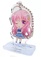 Kirie Florian "Magical Girl Lyrical NANOHA 15th Anniversary Party Acrylic Key Holder Collection with Stand"
