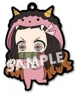 Nezuko Kamado "Kimetsu no Yaiba Ehourume Paja Character Rubber Strap Third Edition"