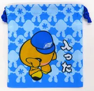 着ぐるみonちゃん巾着(ライトブルー) 「水曜どうでしょう」 タリーズコーヒー札幌HTB創世スクエア店限定