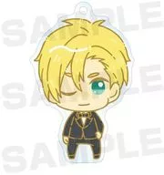 Ash Lynx (wink) "BANANA FISH Chokonto! Trading Acrylic Key Holder"