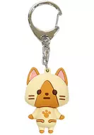 "MONSTER HUNTER 15th ANNIVERSARY Shop" Eye Roux Double Sided Solid Rubber Mascot Key Holder