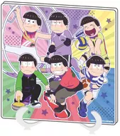 01. Diseño conjunto (versión deportiva) Soporte de arte acrílico "Osomatsu san"