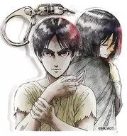 Ellen & Mikasa Painted Acrylic Stand "Attack on Titan" Kyoji Asano Original Art Exhibition 2017 Goods