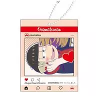 Osomatsu slide acrílico key holder S, N, S "Osomatsu san"
