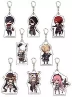 Conjunto de 8 tipos "Yesss IX-Monstrum NOX-Acrylic Keyring 01. SD Design"