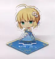 Saber (Mini Character) Acrylic Stand "Nakau × Fate/stay night 15th Celebration Project" Zensho Net Store Limited