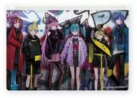 Street Style Art by LAM Vinyl Flat Pouch "Pier Pro Character Drivers"