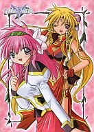 B3 Clear Poster mille-feuille and Orchid Flower "Galaxy Angel"