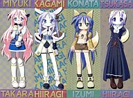 [Single item] Lucky Star collection poster set (4 pieces) PS2 software "Lucky Star ~ Ryozakura Gakuen Zakura Fuji Festival ~" DX pack bonus