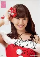 ポスターコレクション 小嶋陽菜(ミニスカサンタ/バストアップ) 「一番くじ AKB48～クリスマスプレゼント～」 購入者特典