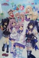 A2 Clear Poster Set (8 personas) "Hyperdimension Neptunia + mk2 Art Book" SBCr shop Purchase benefits
